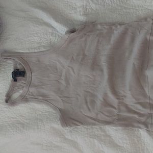 A grey crop top shirt that is barely used